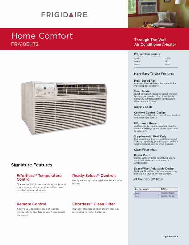 Frigidaire Air Conditioner FRA10EHT2-page_pdf